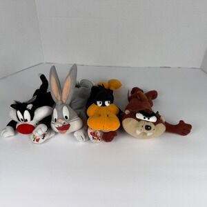 Play-By-Play Looney Tunes Plush Set Kids OS Multicolor Excellent Vintage 90s